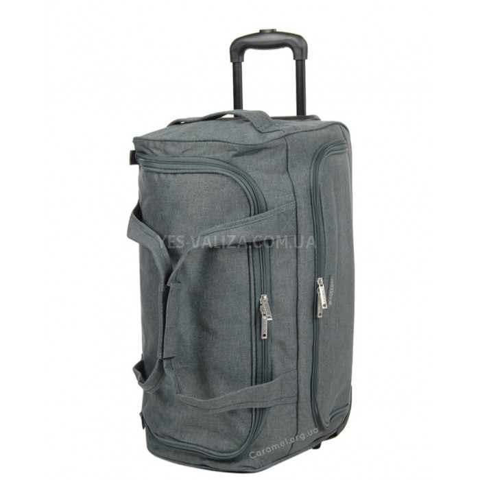 Сумка на колёсах малая S серая 55x28x30см/46л/2.2кг/Airtex 823-55, фото 1