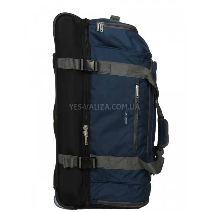 Сумка на колесах велика L синя 80х40х37см/117л/3.1кг/Airtex 819-80, фото 5