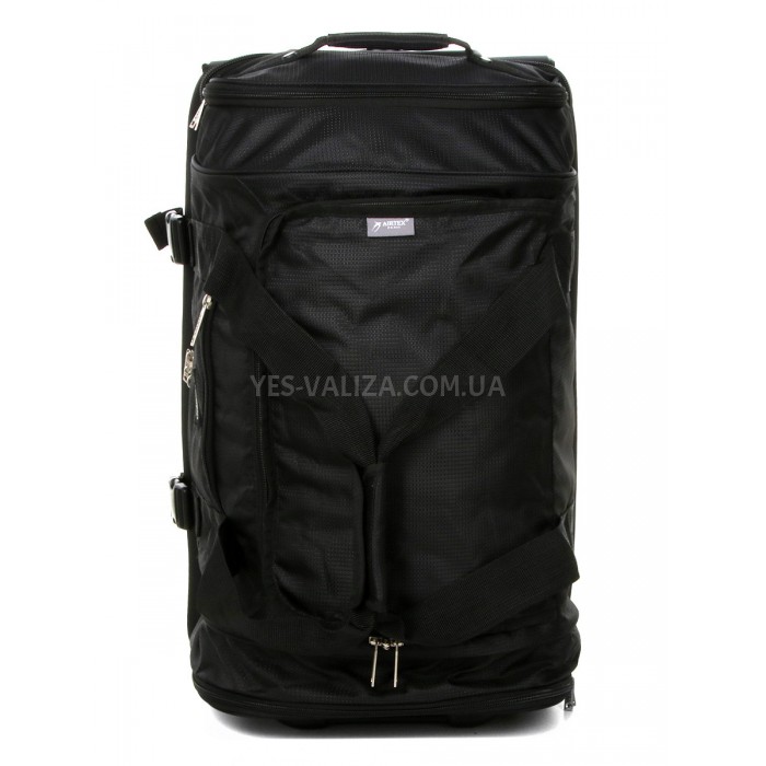 Сумка на колёсах средняя M чёрная 63x36x35см/80л/2.7кг/Airtex 819-65, фото 2