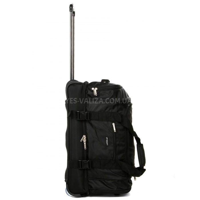 Сумка на колёсах средняя M чёрная 63x36x35см/80л/2.7кг/Airtex 819-65, фото 4
