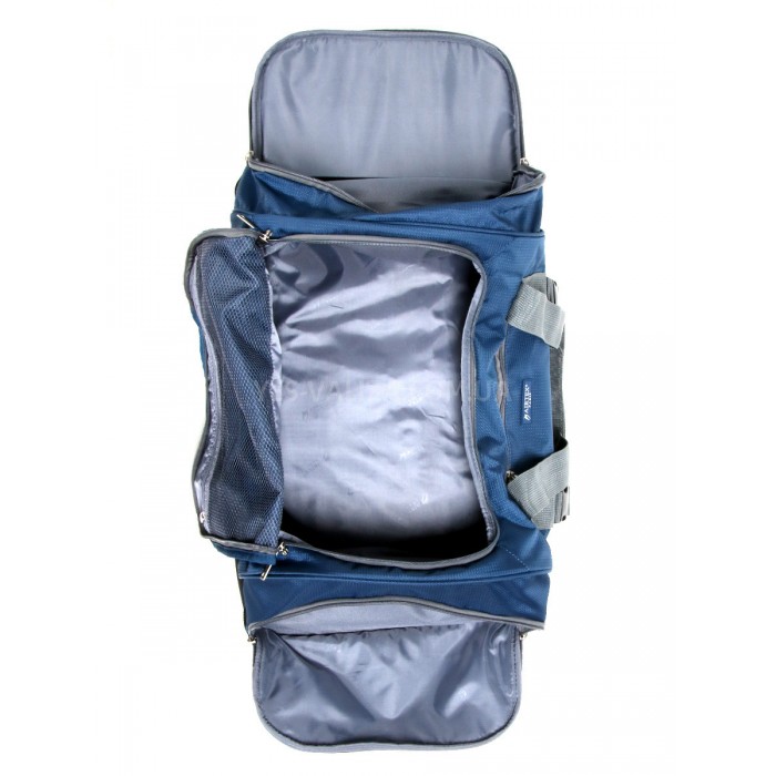 Сумка на колесах середня M синя 63x36x35см/80л/2.7кг/Airtex 819-65, фото 10