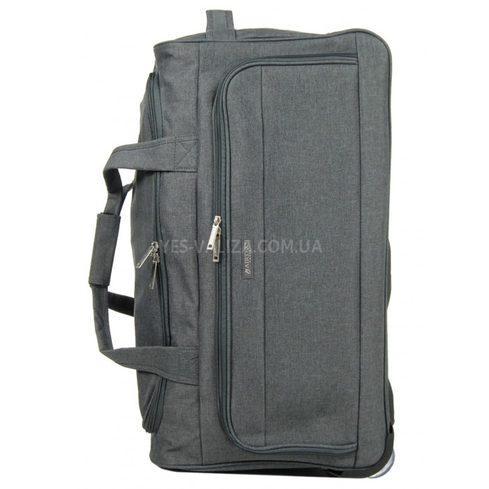 Сумка на колесах середня M сіра 65x35x35см/80л/2.5кг/Airtex 823-65, фото 4