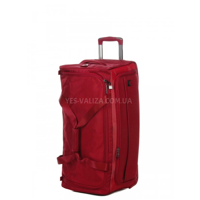 Сумка на колёсах большая L красная 71х34х33см/80л/2.5кг/Airtex 832-70, фото 1