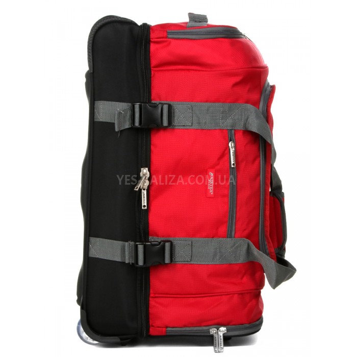 Сумка на колесах середня M червона 63x36x35см/80л/2.7кг//Airtex 819-65, фото 5