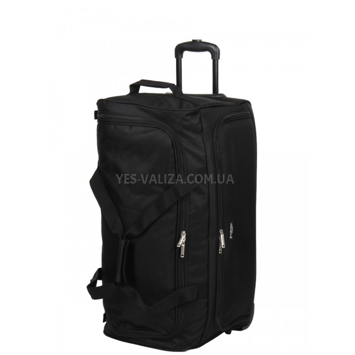 Сумка на колесах мала S чорна 55x28x30см/46л/2.2кг/Airtex 823-55, фото 1