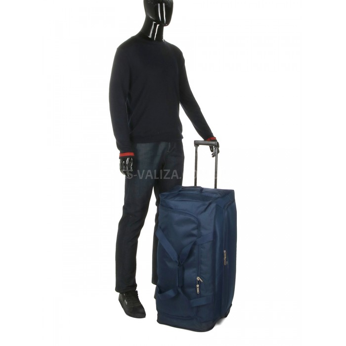 Сумка на колесах велика L т.синя 75x34x36см/92л/2.4кг/Worldline 898-75, фото 10