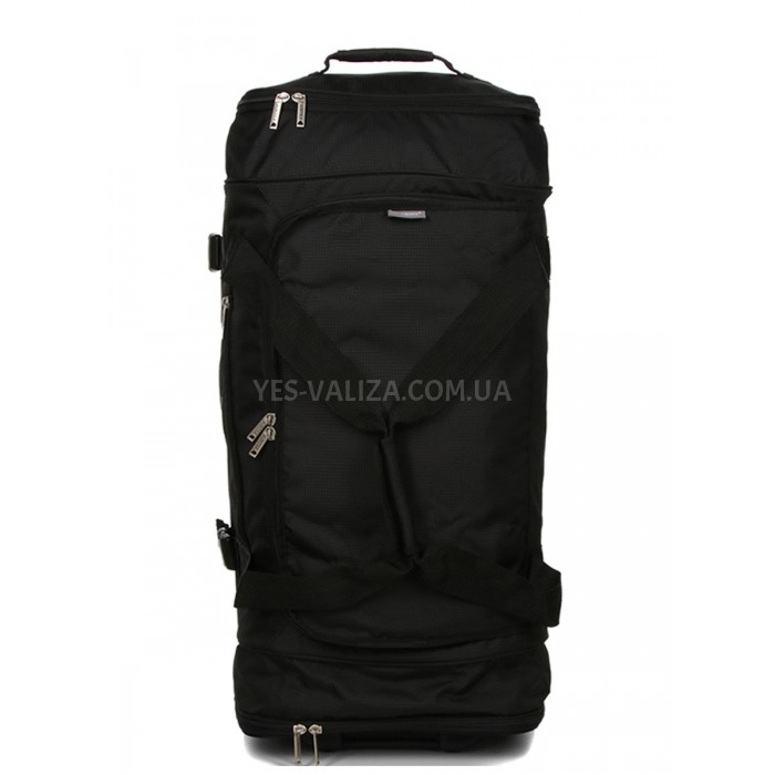 Сумка на колесах велика L чорна 80х40х37см/117л/3.1кг/Airtex 819-80, фото 2