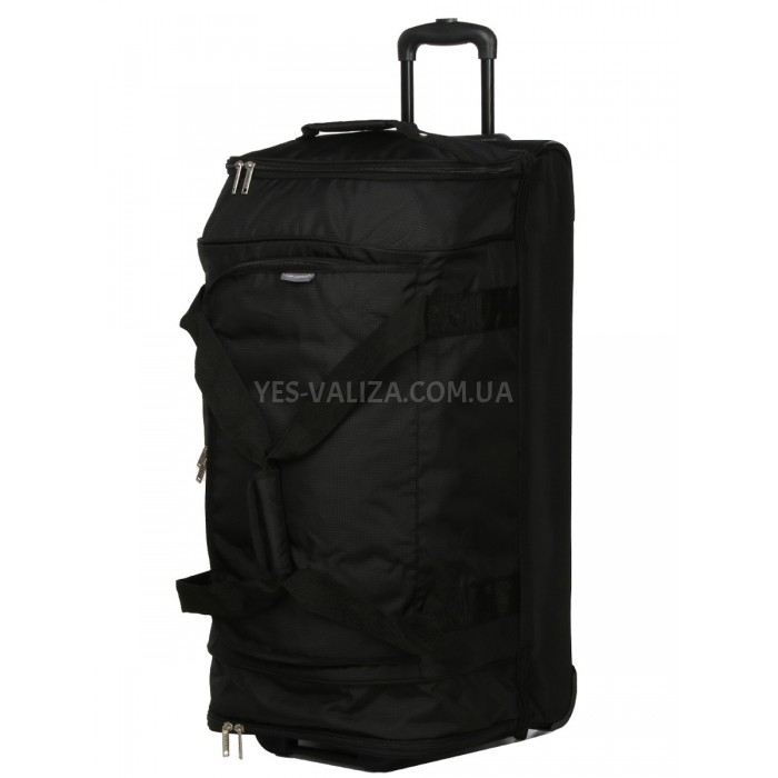 Сумка на колесах велика L чорна 80х40х37см/117л/3.1кг/Airtex 819-80, фото 1