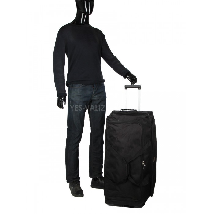 Сумка на колёсах большая L чёрная 80x38x36/98л/2.7кг/Worldline 852-80, фото 9