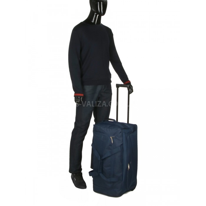 Сумка на колесах середня M т.синя 65x32x34/70л/2.2кг/Worldline 898-65, фото 10