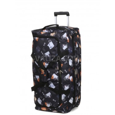 Сумка на колёсах большая L коты 75x34x34см/86л/2.3кг/Worldline 891-75