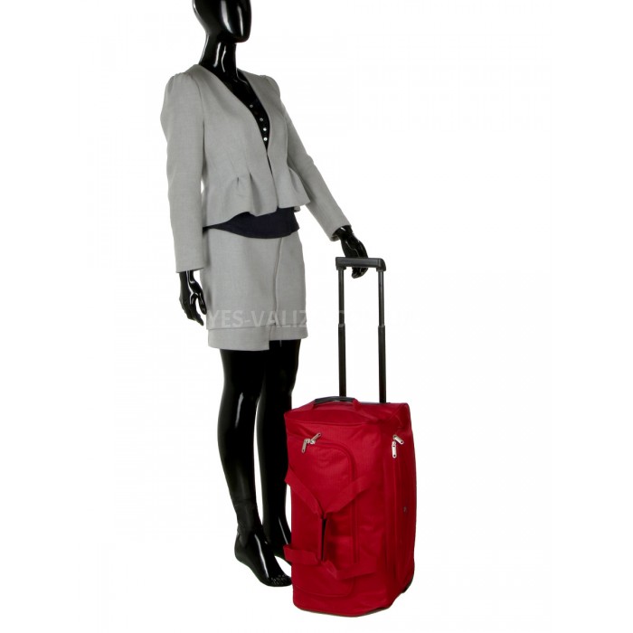 Сумка на колесах мала S червона 55x28x30см/46л/2кг/Worldline 898-55, фото 10