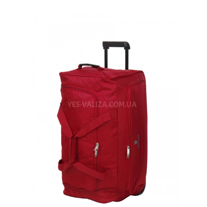 Сумка на колесах середня M червона 65x32x34/70л/2.2кг/Worldline 898-65, фото 1