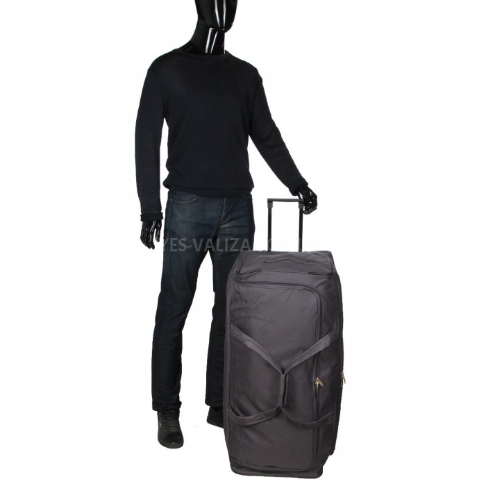 Сумка на колесах гігант XL сіра 85х36х38см/112л/3.3кг/Madisson 214-82, фото 9