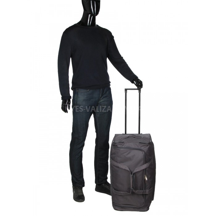 Сумка на колесах середня M сіра 65х30х32см/59л/2.5кг/Madisson 214-62, фото 10