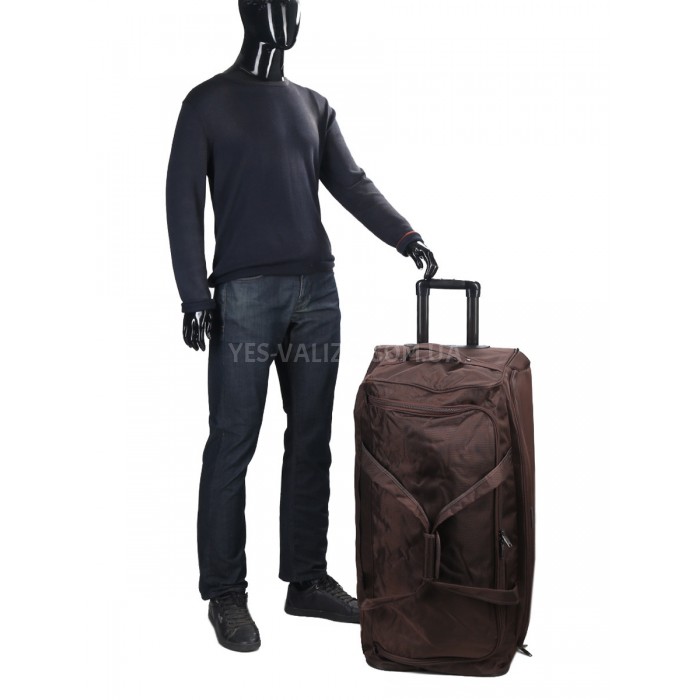 Сумка на колесах гігант XL корич 85х39х42см/134л/3.8кг/Snowball 371-82, фото 8