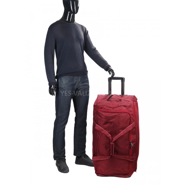 Сумка на колёсах гигант XL красная 85х39х42/134л/3.8кг/Snowball 371-82, фото 10