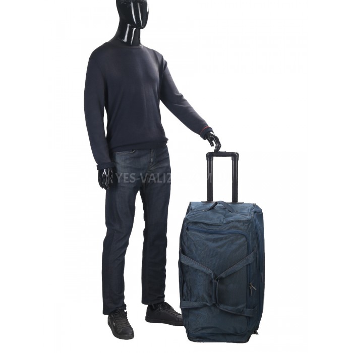 Сумка на колесах велика L синя 75х36х38см/98л/3.6кг/Snowball 371-72, фото 10