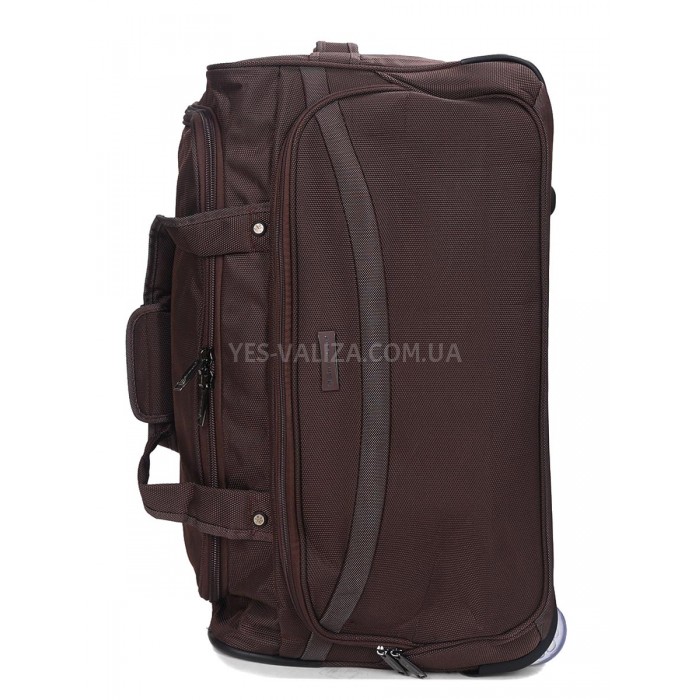 Сумка на колесах середня M корич. 65х32х30см/60л/2.6кг/Snowball 371-62, фото 5