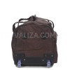 Сумка на колёсах малая S корич. 55х30х28см/43л/2.3кг/Snowball 371-52, фото 15