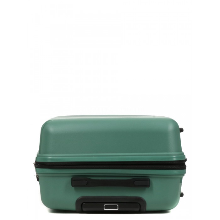 Чемодан средний полипропилен зелёный 65х44х28+5/77л/3.4кг/Worldline289, фото 4