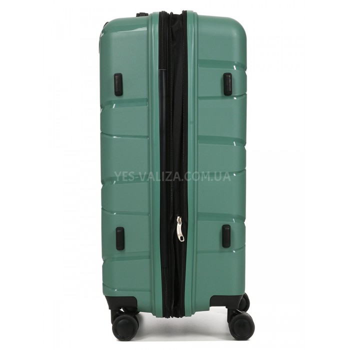 Валіза середня М поліпропілен пудра 65х44х28+5/77л/3.4кг/Worldline 289, фото 3