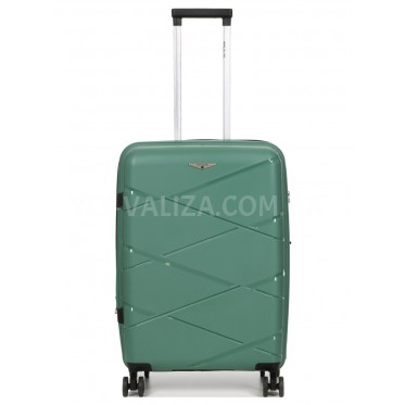 Валіза середня М поліпропілен пудра 65х44х28+5/77л/3.4кг/Worldline 289