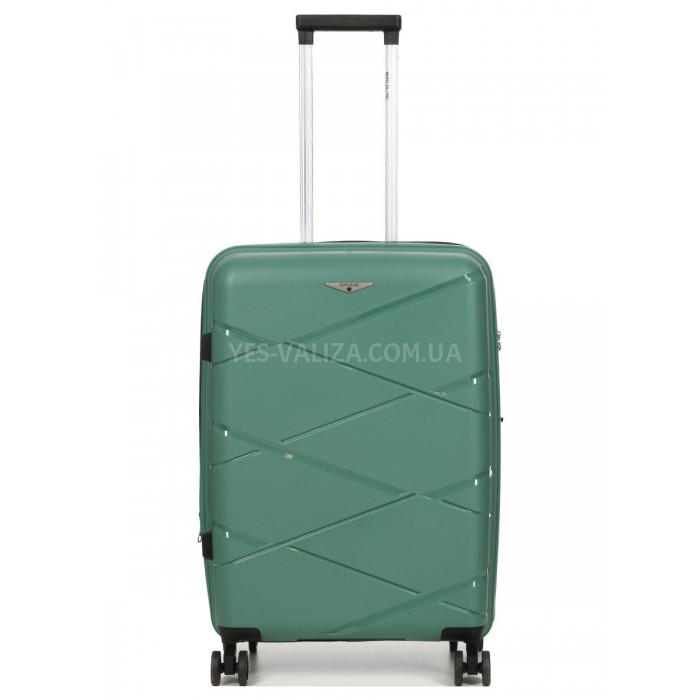 Валіза середня М поліпропілен пудра 65х44х28+5/77л/3.4кг/Worldline 289, фото 1