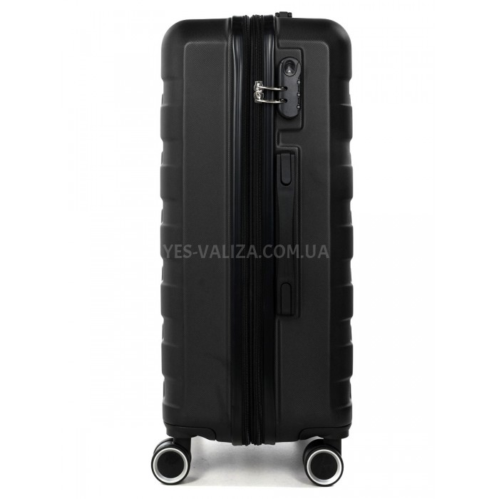Валіза Франція середня M чорна 66х43х27(+5)см/78л/3.5кг/Worldline 626, фото 4