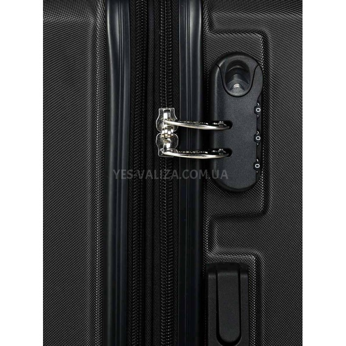 Валіза Франція середня M чорна 66х43х27(+5)см/78л/3.5кг/Worldline 626, фото 7
