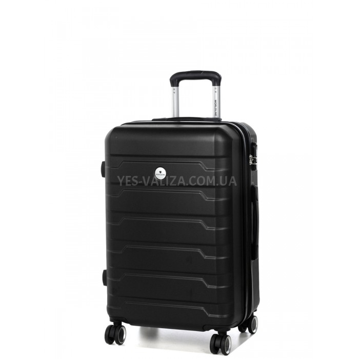 Чемодан Франция средний M чёрный 66х43х27(+5)см/78л/3.5кг/Worldline626, фото 2