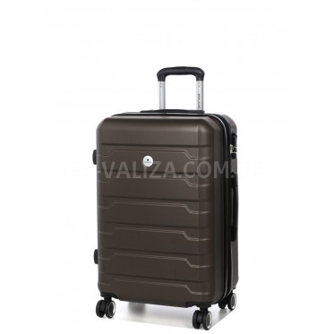 Валіза Франція середня M кава 66х43х27(+5)см/78л/3.5кг/Worldline 626