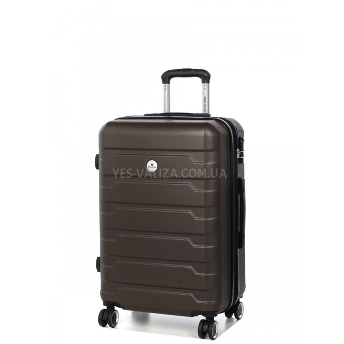 Чемодан Франция средний M кофе 66х43х27(+5)см/78л/3.5кг/Worldline 626, фото 1