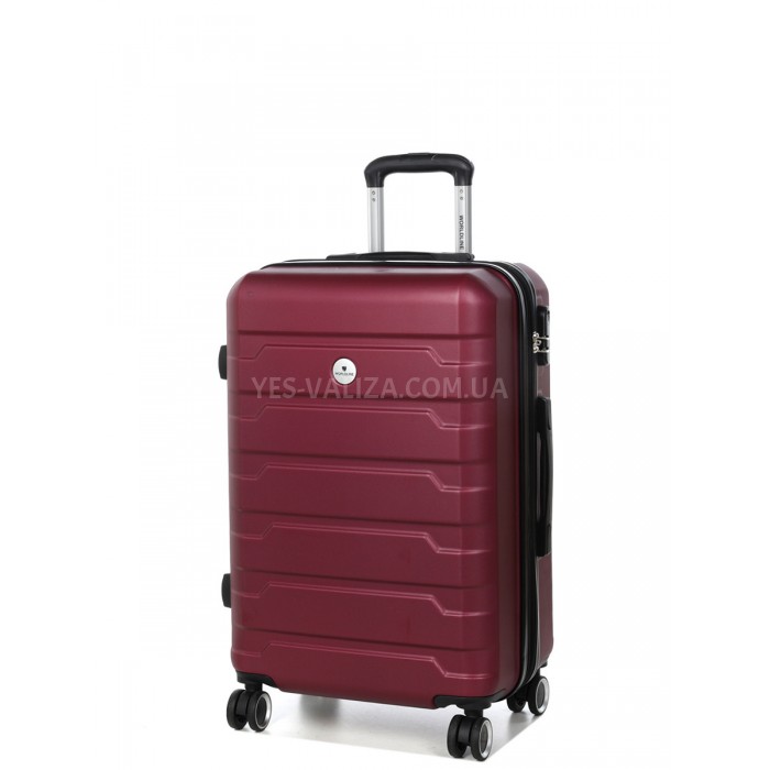 Валіза Франція середня M бордо 66х43х27(+5)см/78л/3.5кг/Worldline 626, фото 2