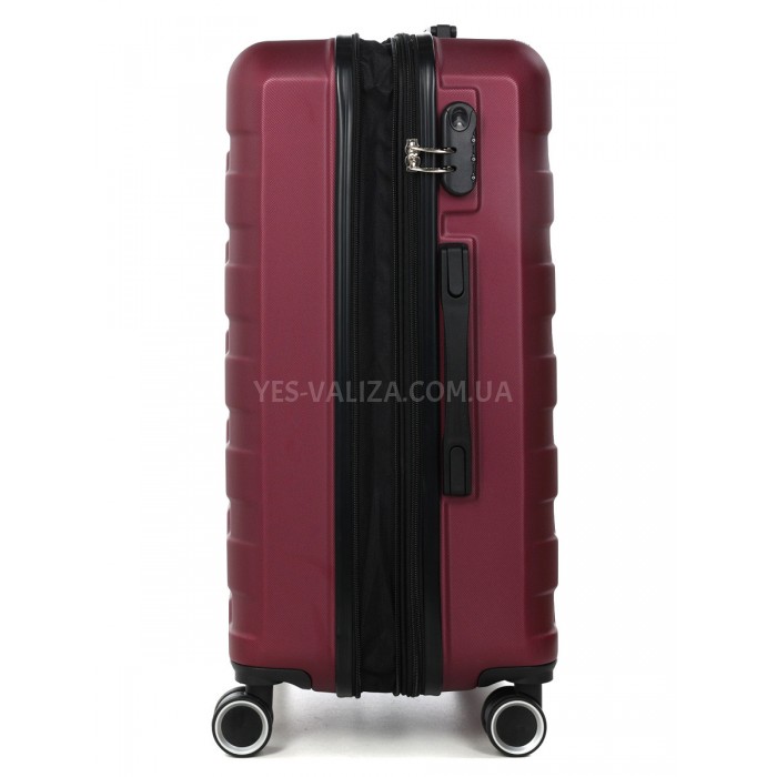 Валіза Франція середня M бордо 66х43х27(+5)см/78л/3.5кг/Worldline 626, фото 5