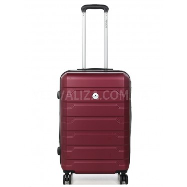 Валіза Франція середня M бордо 66х43х27(+5)см/78л/3.5кг/Worldline 626