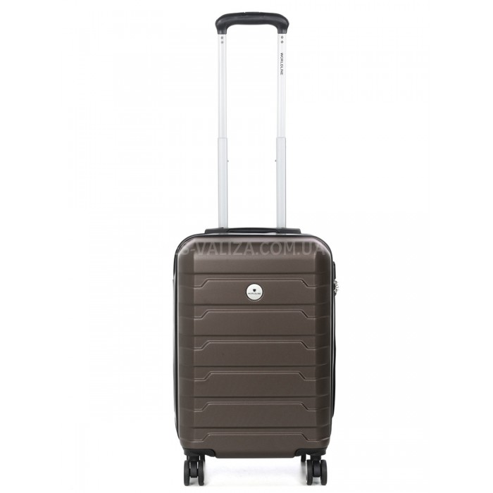 Чемодан Франция малый S кофе 55х35х24см/38л/2.65кг/Worldline 626, фото 1