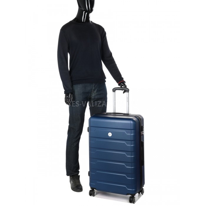 Валіза Франція велика L синя 76х49х30см/95л/4.12кг/Worldline 626, фото 10