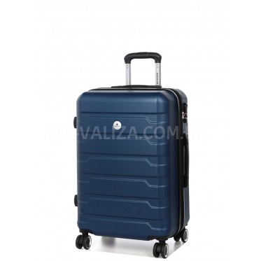 Чемодан Франция средний M синий 66х43х27(+5)см/78л/3.5кг/Worldline 626