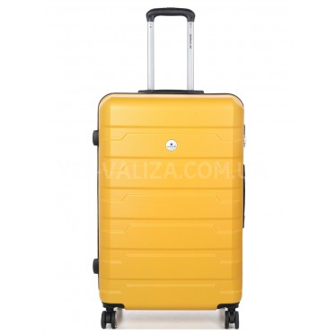 Валіза Франція велика L жовта 76х49х30см/95л/4.12кг/Worldline 626
