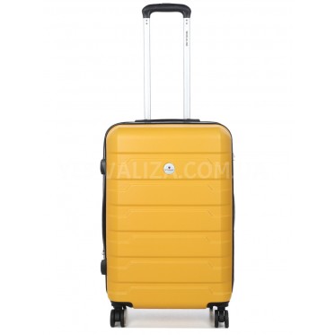 Чемодан Франция средний M жёлтый 66х43х27+5см/78л/3.5кг/Worldline 626