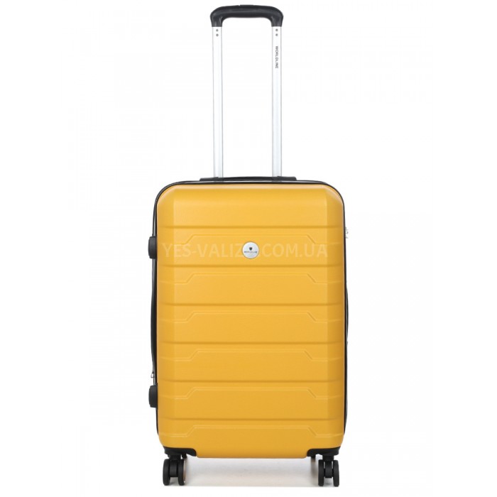 Чемодан Франция средний M жёлтый 66х43х27+5см/78л/3.5кг/Worldline 626, фото 1