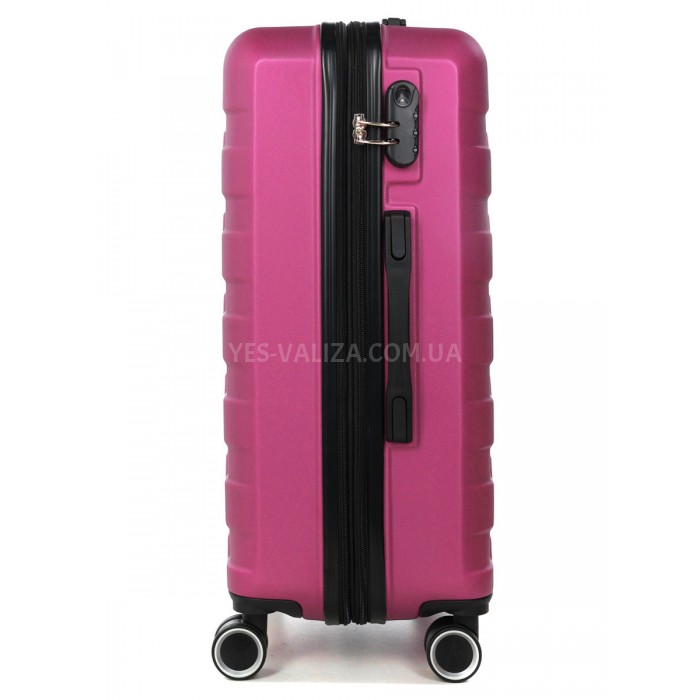 Валіза Франція середня M малина 66х43х27+5см/78л/3.5кг/Worldline 626, фото 4