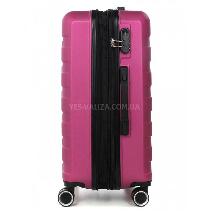 Валіза Франція середня M малина 66х43х27+5см/78л/3.5кг/Worldline 626, фото 6