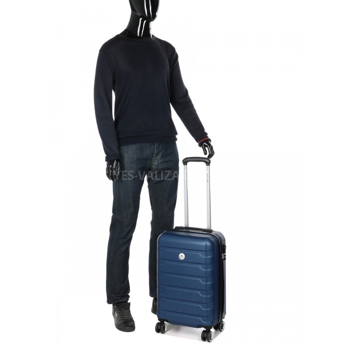 Валіза Франція мала S синя 55х35х24см/38л/2.65кг/Worldline 626, фото 10
