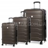 Набор чемоданов Франция (L M S-3шт) кофе/Worldline 626, фото 11