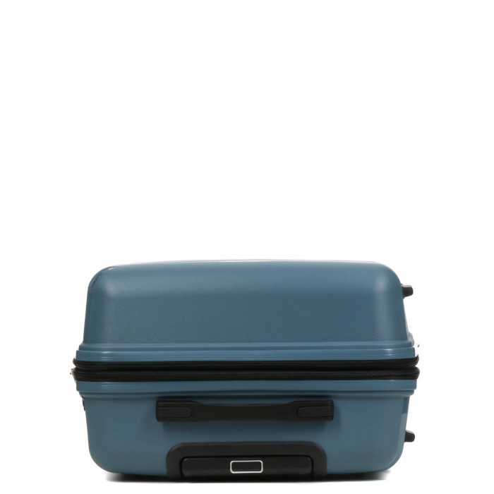 Чемодан средний М полипропилен синий 65х44х28+5/77л/3.4кг/Worldline289, фото 6