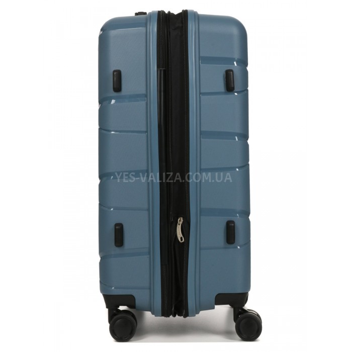 Чемодан средний М полипропилен синий 65х44х28+5/77л/3.4кг/Worldline289, фото 5
