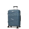 Чемодан средний М полипропилен синий 65х44х28+5/77л/3.4кг/Worldline289, фото 11