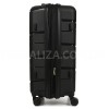 Валіза середня М поліпропілен чорна 65х44х28+5/77л/3.4кг/Worldline 289, фото 16